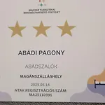 Apartament Abadi Pagony Vendeghaz *